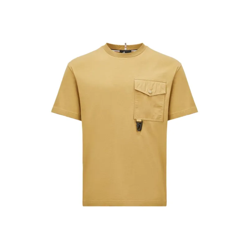 Moncler T Shirt Men's Ochre Yellow-0