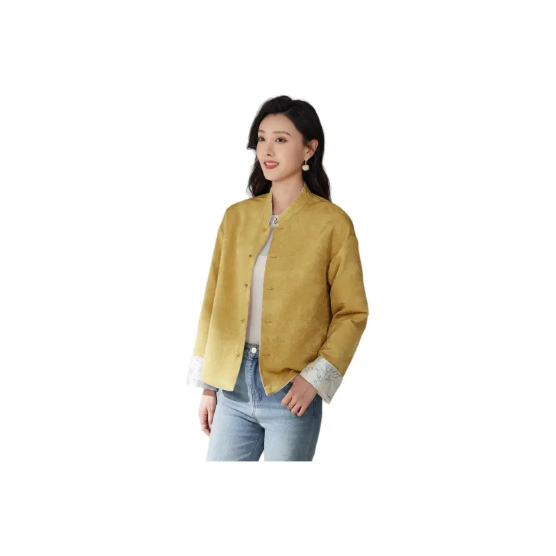 Hang Yi Court Jackets Women's Beige-0