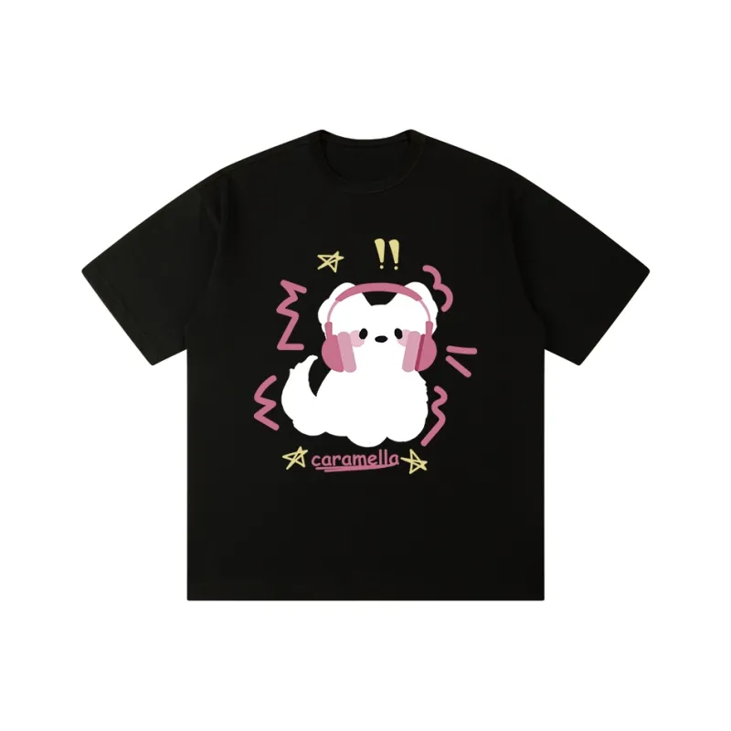 Caramella Drop Shoulder Sleeve T Shirt Women's-1