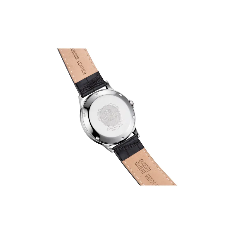 ORIENT Automatic Mechanical Movement Genuine Leather Strap Watch 40.5mm Unisex White Dial-2