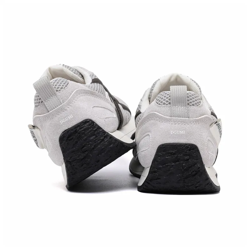 DGUMI Casual Shoes Women's Low Top Greige/Yellow-3