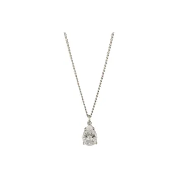 Givenchy Cubic Zirconia, Metal, Cubic Zirconia Necklaces Unisex Silver