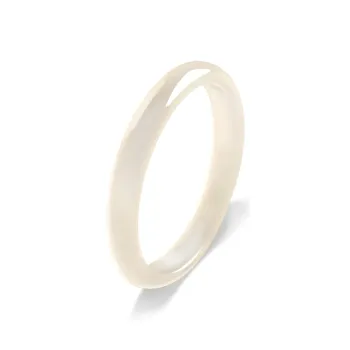 Silver Trim Glass Cat Eye Bangles Women's