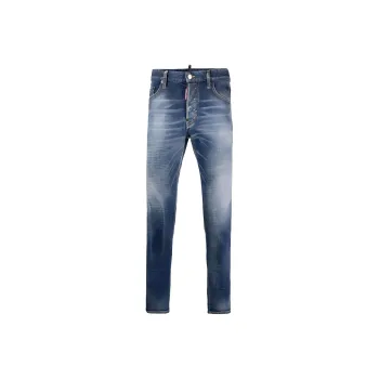 DSQUARED 2 Slim Cut Logo Patch Jeans