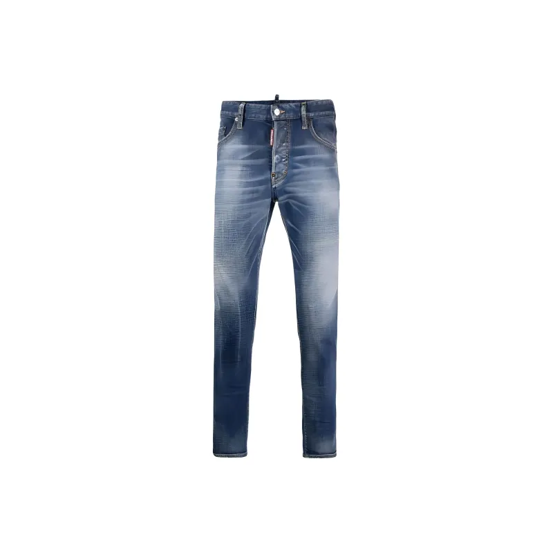 Dsquared2 Slim Cut Logo Patch Jeans-0