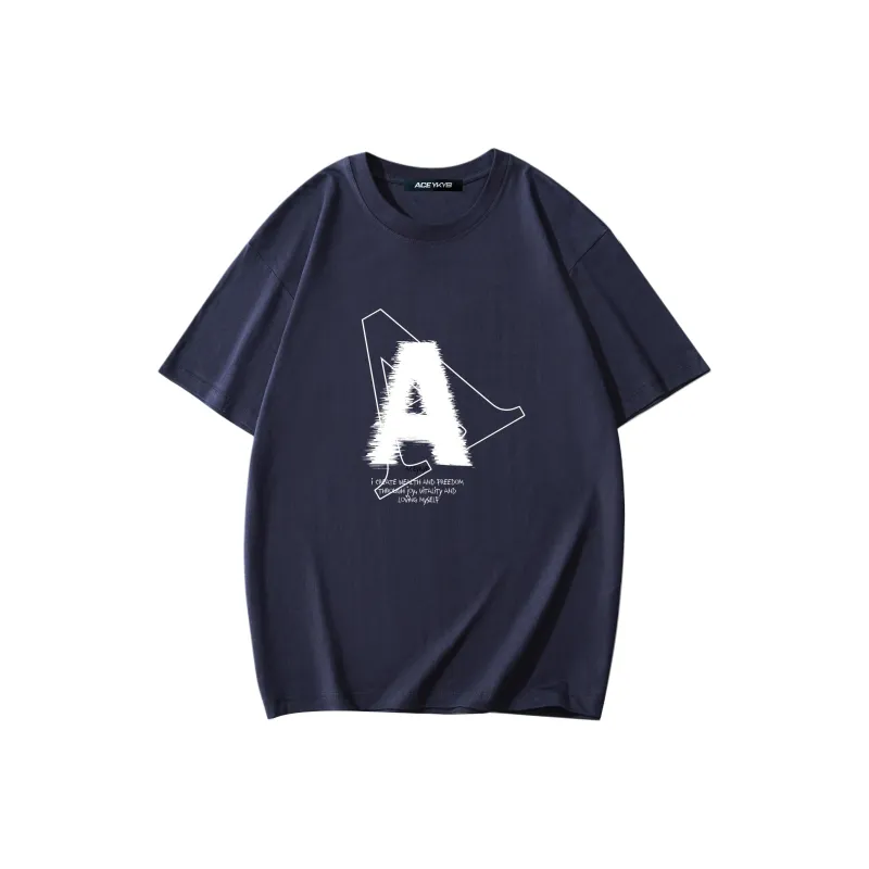 YK&YB T Shirts Unisex Navy Blue-0