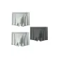 Light gray + dark gray + light gray