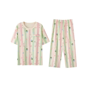 Top Melon Pajama Set Women's Beige