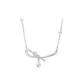 CHOW TAI FOOK 925 Sterling Silver Necklaces Women's