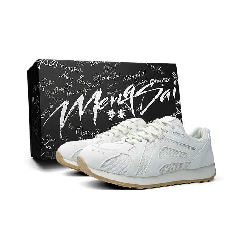 Mengsai Abrasion Resistant Slip Resistant Low Top Casual Shoes Men's Beige-0