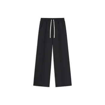 XTEP Knitted Sweatpants Unisex Jet Black