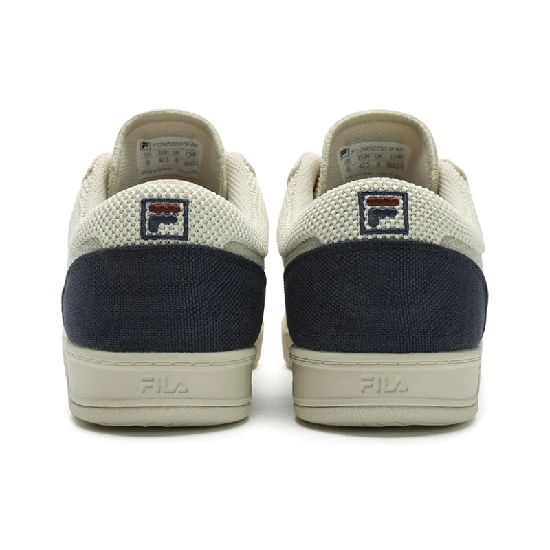 FILA Cloud Sailing Shoes SLANT SHOT Breathable And Lightweight Low Top Canvas Shoes Men's Beige-3