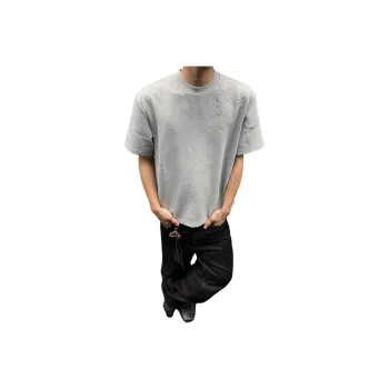 DUATOGE T Shirts Men Gray 
