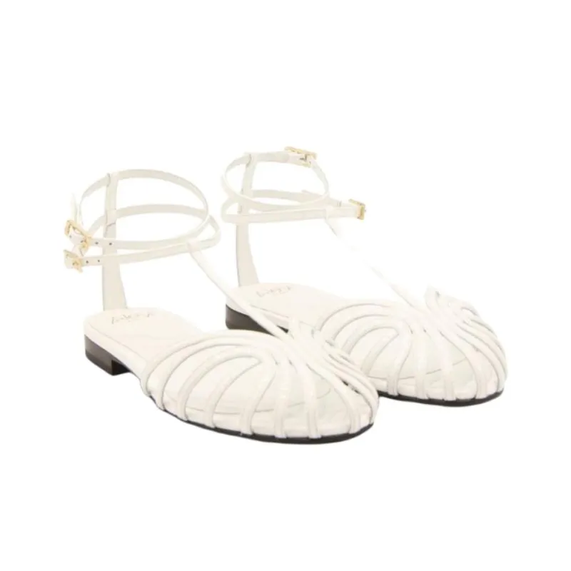 ALEVI Elena Roman Sandals Women's White-2