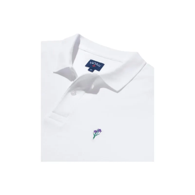 NOAH SS25 Polo Shirt Men's White-1