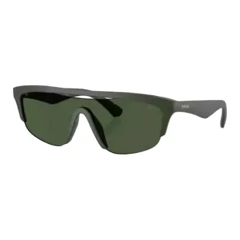 Burberry Plate Frame Irregular Shape Sunglasses Unisex Green