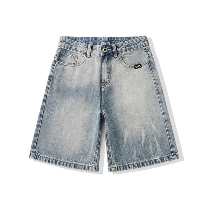 SNOW FLYING Denim Shorts Unisex-0