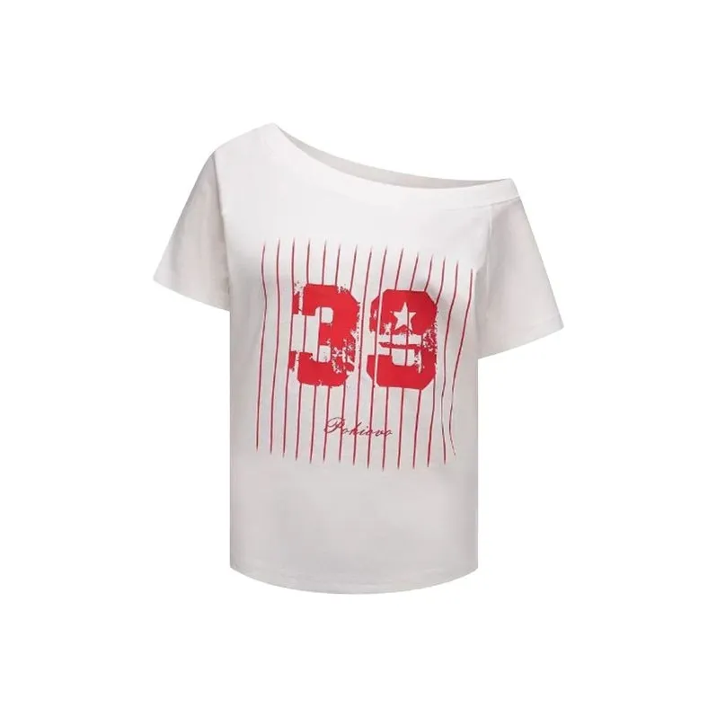 TIBINB Regular Short Sleeved T Shirts Women's-0
