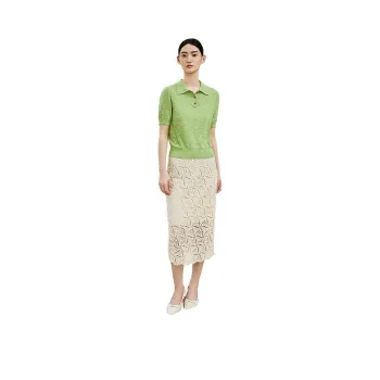 Yiner Polo Shirts Women's Lime Yellow