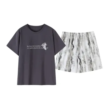 NOME Summer Women's Summer Pajamas Short Sleeved Shorts Women's Two Piece Set