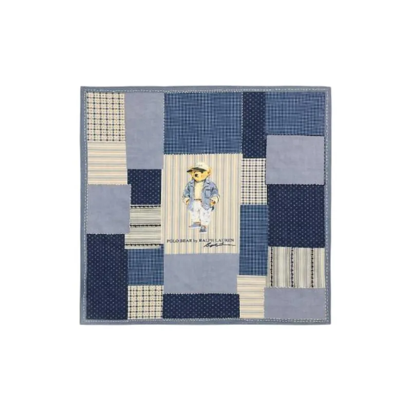 Polo Ralph Lauren Cotton Knit Scarves Unisex Blue-0