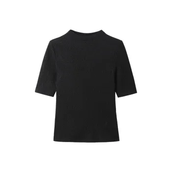SHUXI T Shirt Women's Whirlwind Black