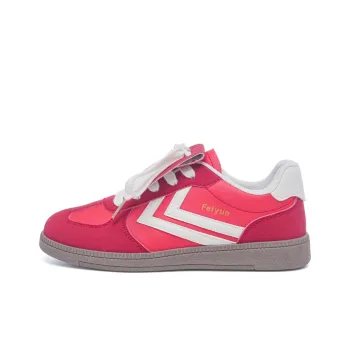 Dafu Leaps Forward Abrasion Resistant Slip Resistant Low Top Skateboard Shoes Women's Red
