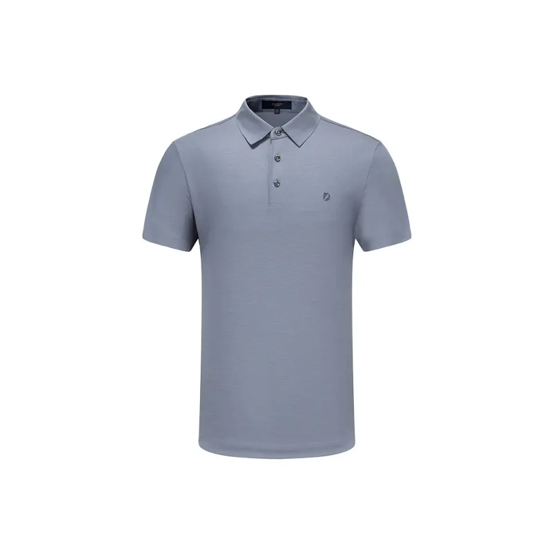 DIDIBOY Polo Shirts Men Gray Blue-1