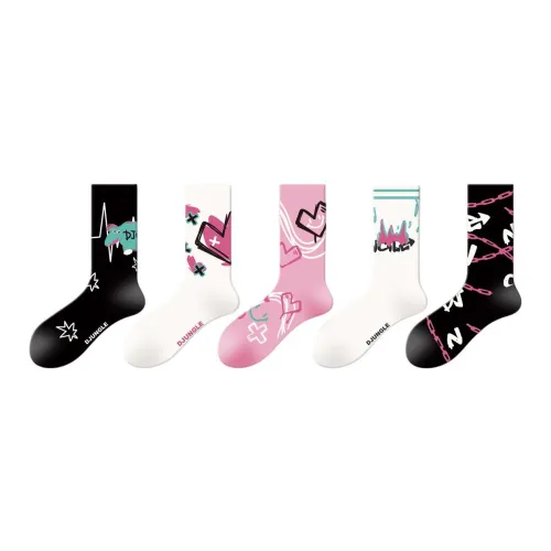 Gentle Welcome Mid Calf Socks Women's 5 Pack