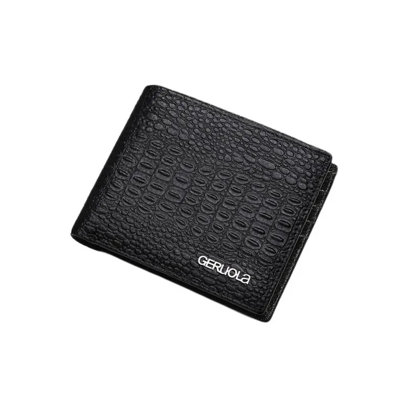 Gorora Top Grain Cow Leather Wallet Regular Men's Black-1
