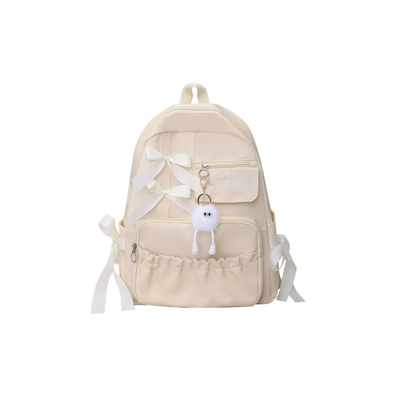 Yalu Nylon Backpack Women's Black/White/Ecru-0