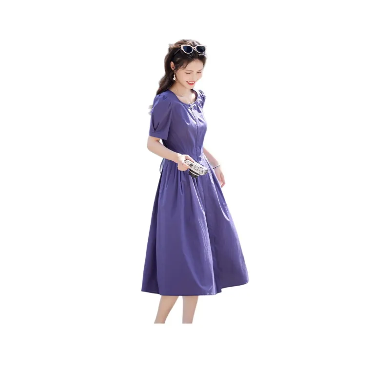 Still Quiet Short Sleeved Dress Women's-0