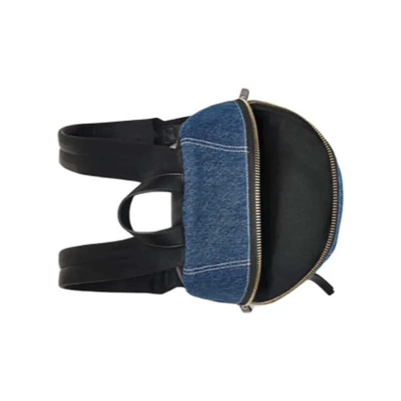 MARC JACOBS Fabric Backpack Medium Size Unisex Blue & Black-2