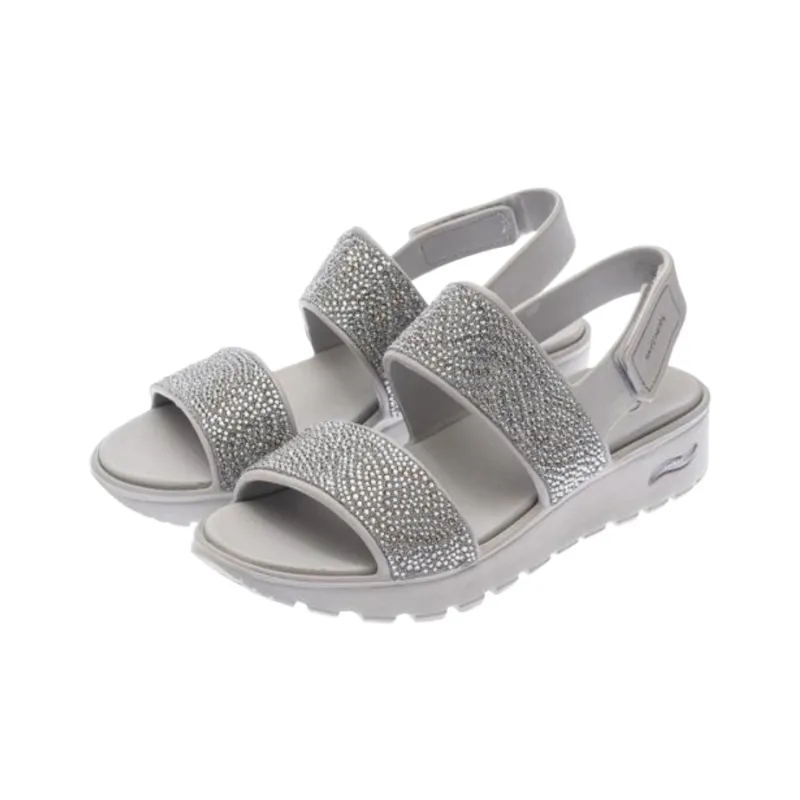 Skechers ARCH FIT FOOTSTEPS One Strap Sandals Women's Gray-2