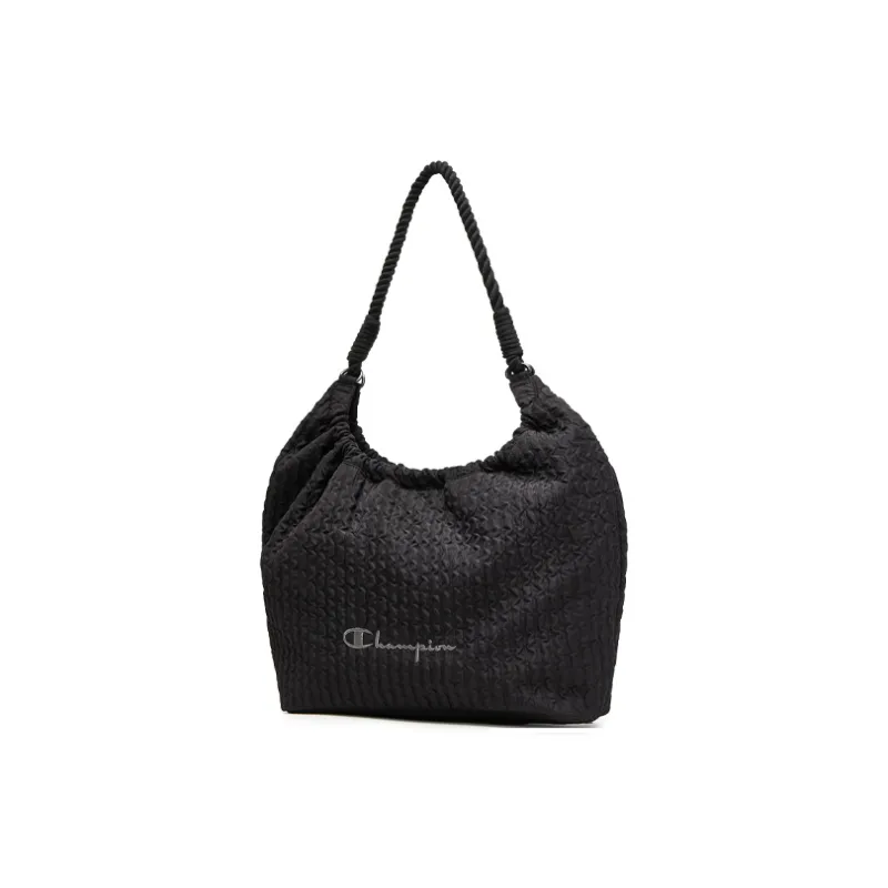 Champion Fabric Shoulder Bag Women's Medium Blue Denim/Silver White/Black-11