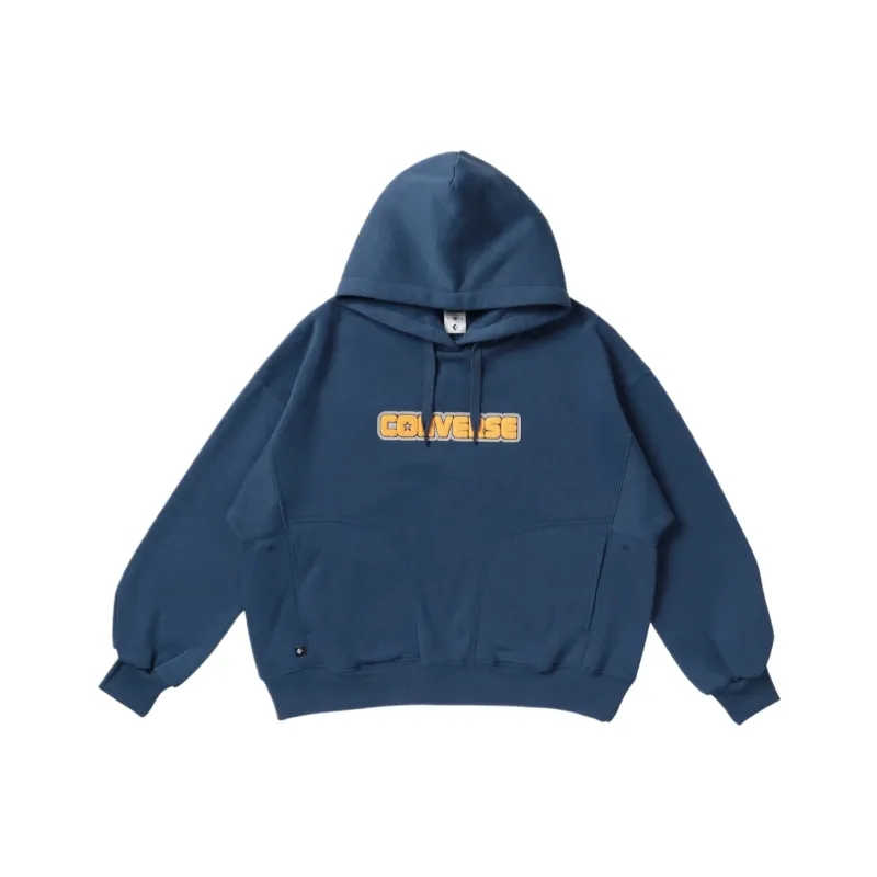 Converse CHENILLE SWEAT HOODIE LDS Sweatshirt Women's Dark Blue-0