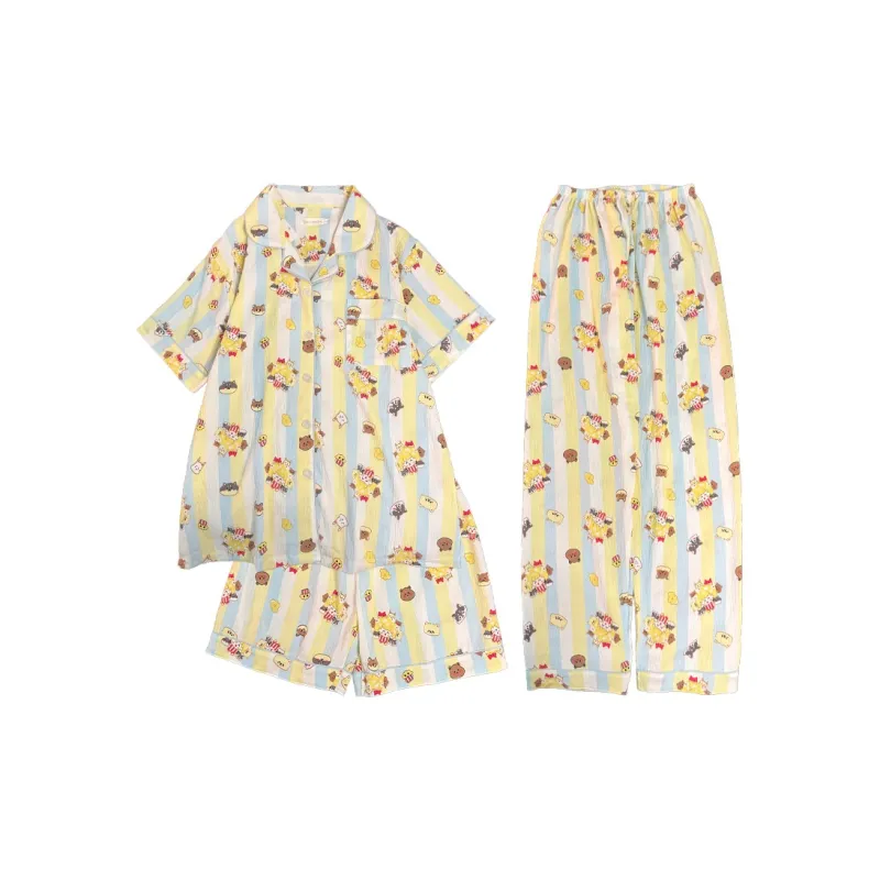 Maultiay Pajama Set Summer Women's-0