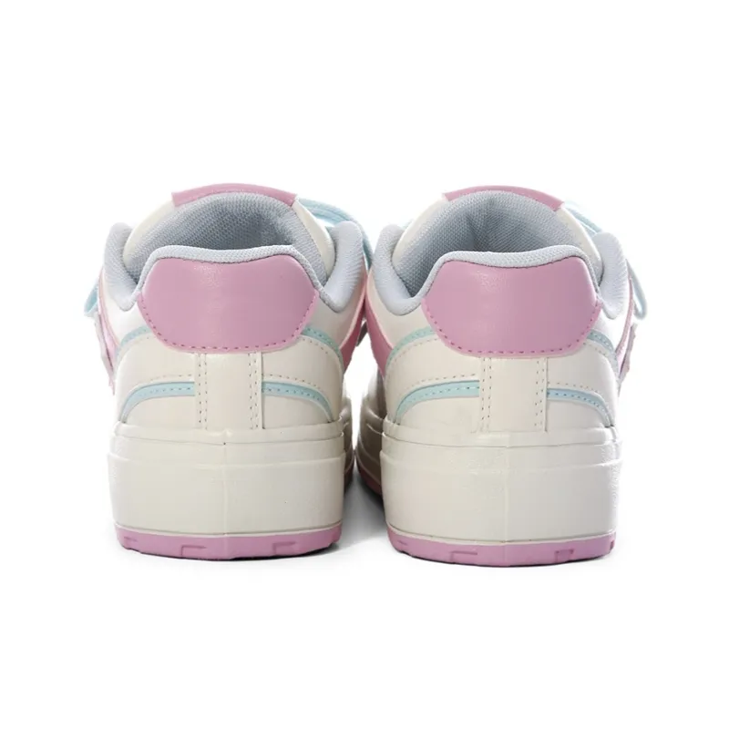 The New Age Family Low Top Skateboard Shoes Women's Beige Pink Green-3