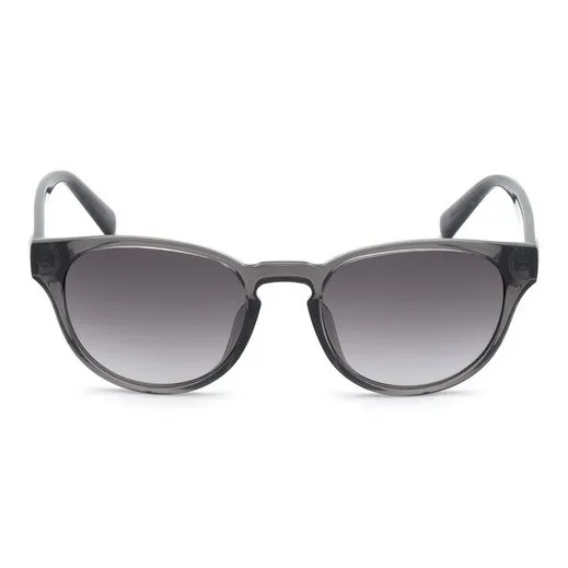 GUESS Plastic Round Sunglasses Women's Gray-1