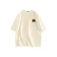 [Heavyweight 100% cotton]Light Beige (Ma Dazed Cat Chest Logo)