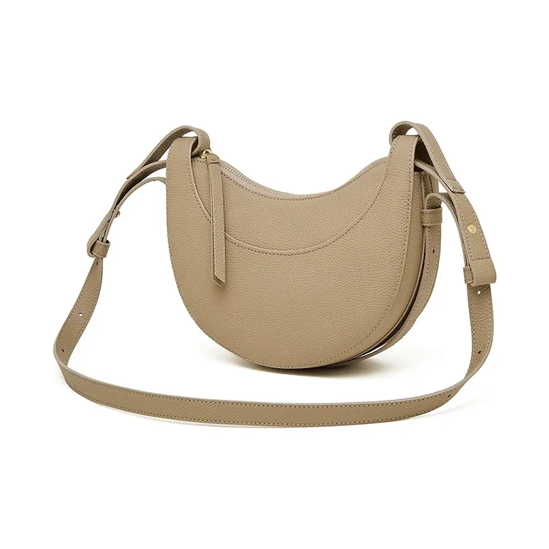 Carnival Keep Cow Leather Shoulder Bag Women's Khaki/Black/Brown-2