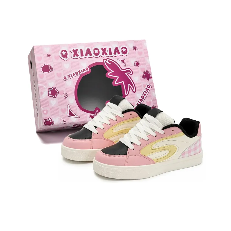Circle Small Slip Resistant, Abrasion Resistant, Lightweight, Height Increasing Low Top Skateboard Shoes Unisex-15
