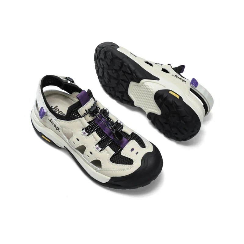 Jeep Odor Resistant Height Increasing Mat River Trekking Shoes Women's Black Gray-4