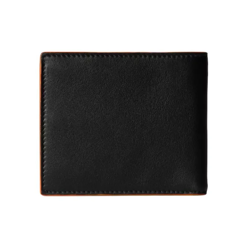 GUCCI GG Marmont Leather Wallet Men's Black & Orange-2