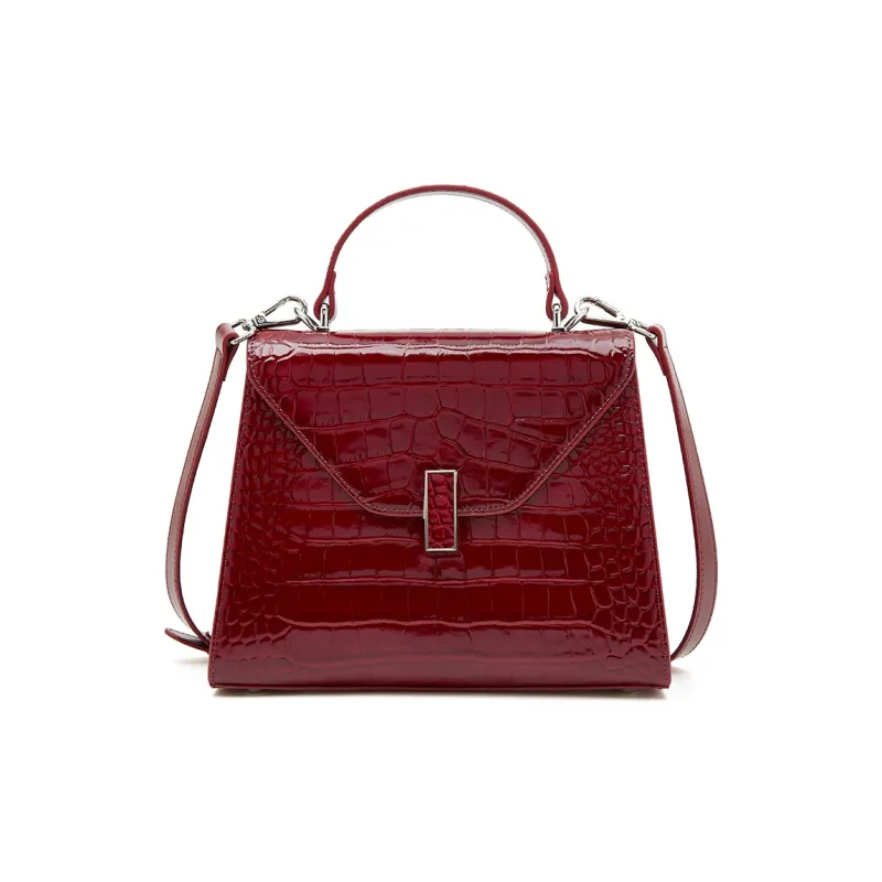 Old Man's Head Top Grain Cow Leather Crossbody Handbag Women's Multicolor-13
