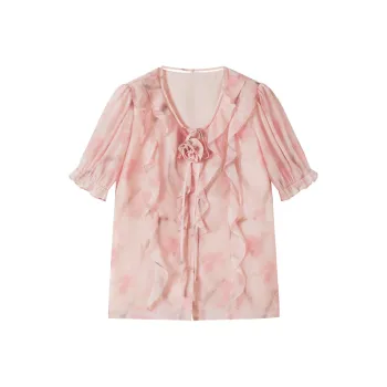 XIANGYING Chiffon Shirt Women's