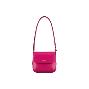 AMANI Cow Leather Shoulder Bag Trumpets Women's Rose Red