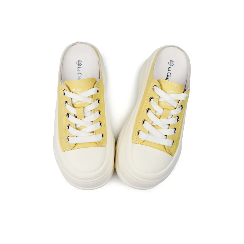 La Chapelle Slip Resistant Closed Toe Slippers Women's Yellow-1