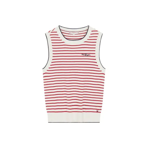 Tommy Hilfiger Tank Top Women's Red White Stripes