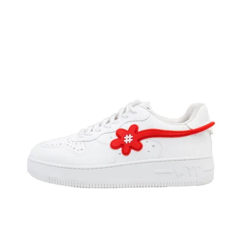 WATER THE PLANT 'FLARE' GOAT Hong Kong Limited Edition Low Top Skateboard Shoes Unisex White Red